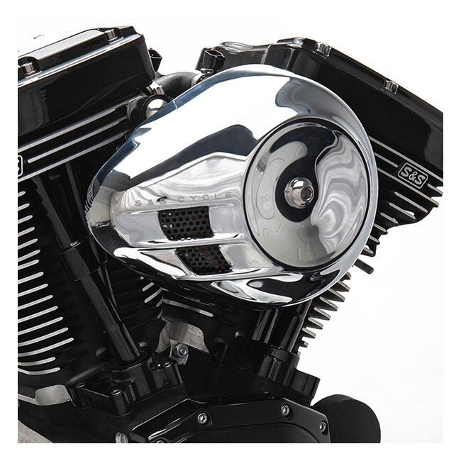 S&S Air Cleaner Harley 18-22 Softail; 17-22 Touring; 17-22 Trikes / Chrome S&S Stealth Airstream Teardrop Air Cleaner for Harley Customhoj