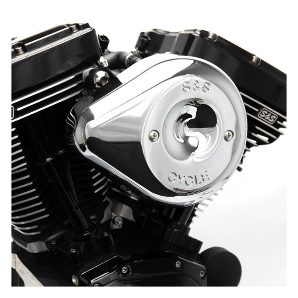 S&S Air Cleaner Harley 18-22 Softail; 17-22 Touring; 17-22 Trikes / Chrome S&S Stealth Teardrop Air Cleaner for Harley Customhoj