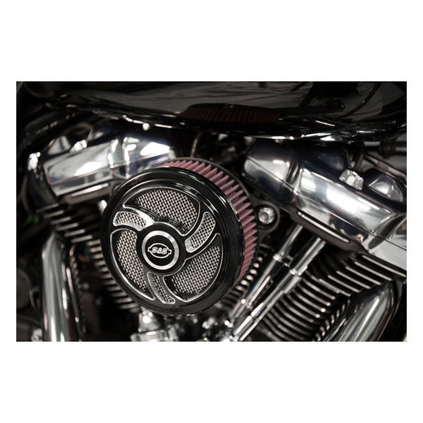 S&S Air Cleaner Harley 18-22 Softail; 17-22 Touring; 17-22 Trikes / Contrast Cut S&S Stealth Torker Air Cleaner for Harley Customhoj