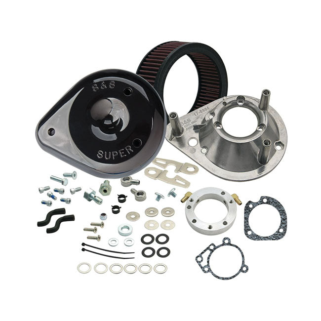 S&S Air Cleaner Harley 91-06 Sportster XL with CV carb / Black S&S Teardrop Air Cleaner for Harley Customhoj