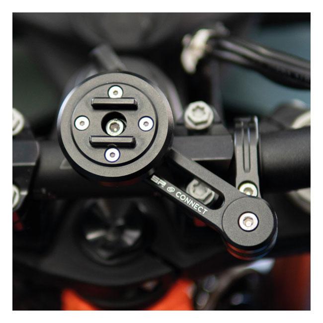 SP Connect Mobilhållare Compatible with following SP Connect™ mounts: Moto Mount Pro, Moto Stem Mount, Bar Clamp Mount (+ Pro), Clutch Mount (+ Pro), Mirror Mount Pro and Bike Mount Pro (+ XL) SP Connect™, Anti Vibration Module. Svart Customhoj