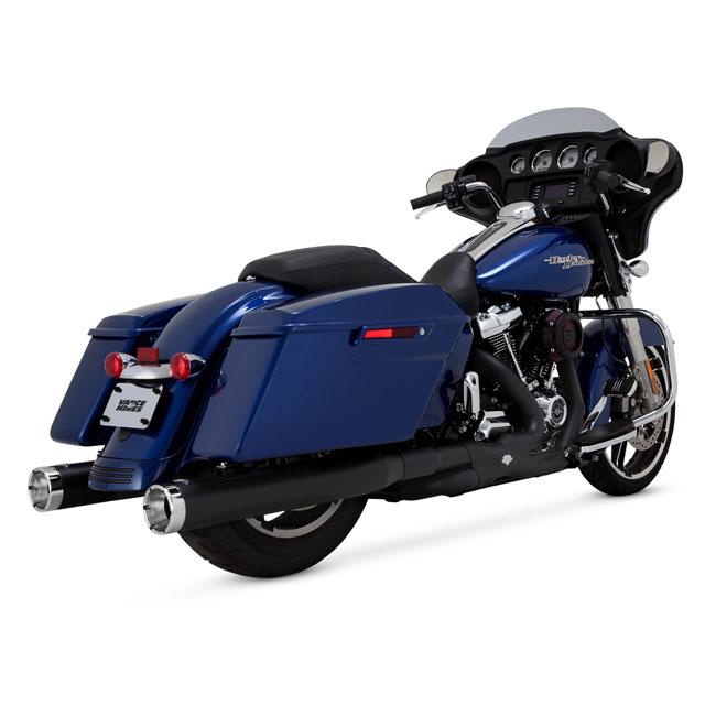 VANCE&HINES HD Touring Slip-On Touring 17-22 / Black Vance & Hines Monster Round Slip-On Black / Chrome Touring 95-22 Customhoj