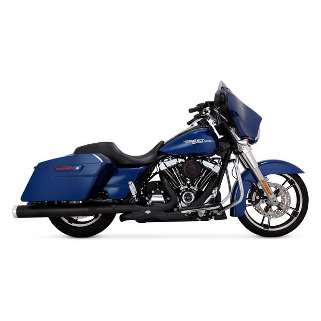 VANCE&HINES HD Touring Slip-On Vance & Hines Monster Round Slip-On Black / Chrome Touring 95-22 Customhoj