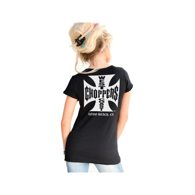 WEST COAST CHOPPERS T-shirt dam WCC OG ladies T-shirt Svart Customhoj