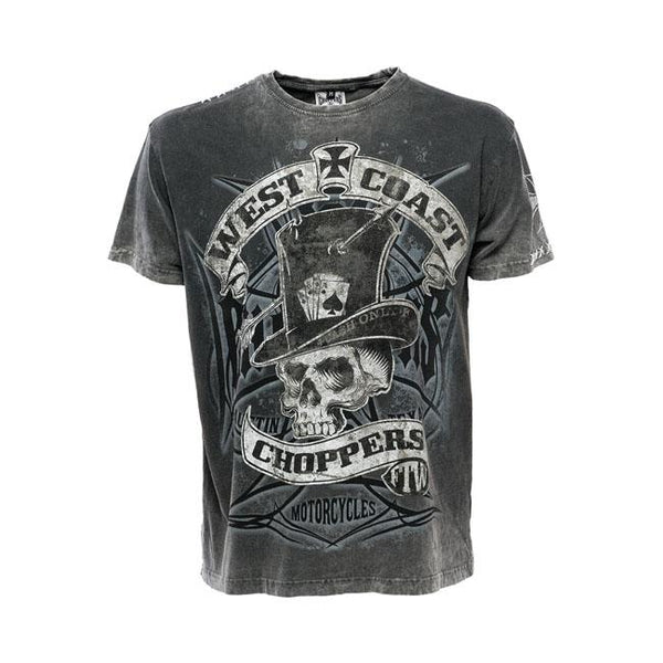 WEST COAST CHOPPERS T-shirt WCC Cash Only T-Shirt Svart Customhoj