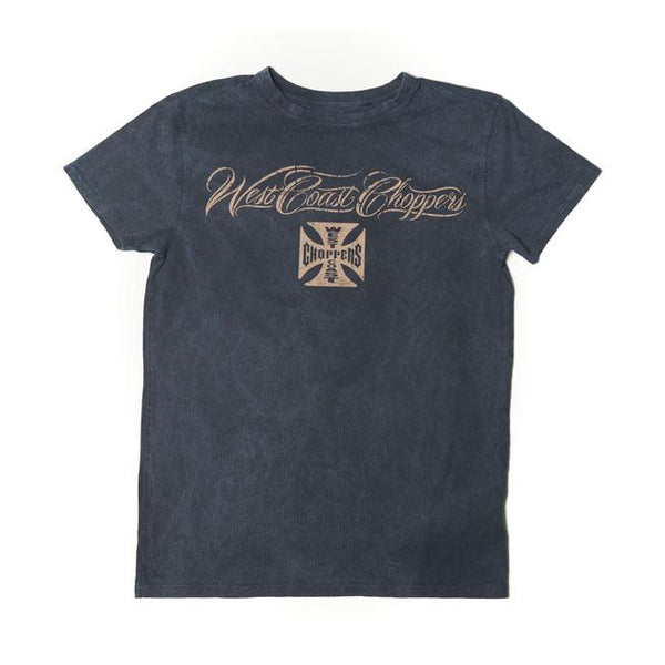 WEST COAST CHOPPERS T-shirt WCC Eagle Crest T-Shirt Magic Day Blå Customhoj