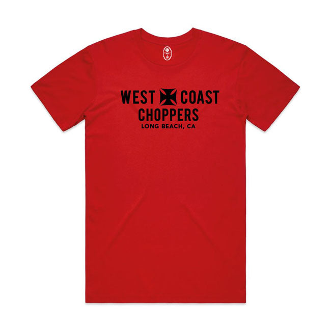 WEST COAST CHOPPERS T-shirt WCC Eagle T-shirt Röd Customhoj