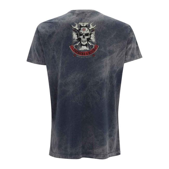 WEST COAST CHOPPERS T-shirt WCC Mechanic T-Shirt Vintage Blå Customhoj