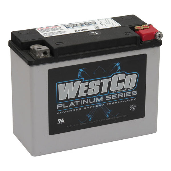 WESTCO Batteri AGM/Gel Westco AGM Batteri. 12 Volt 20Ah 340CCA Customhoj
