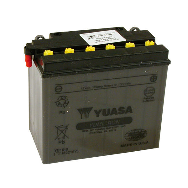YUASA Batteri Bly Yuasa Yumicron 12V Blybatteri. 19Ah Customhoj
