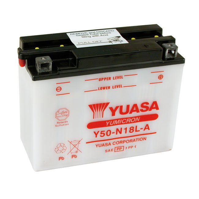YUASA Batteri Bly Yuasa Yumicron 12V Blybatteri. 20Ah Customhoj