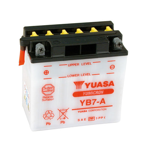 YUASA Batteri Bly Yuasa Yumicron 12V Blybatteri. 7Ah Customhoj